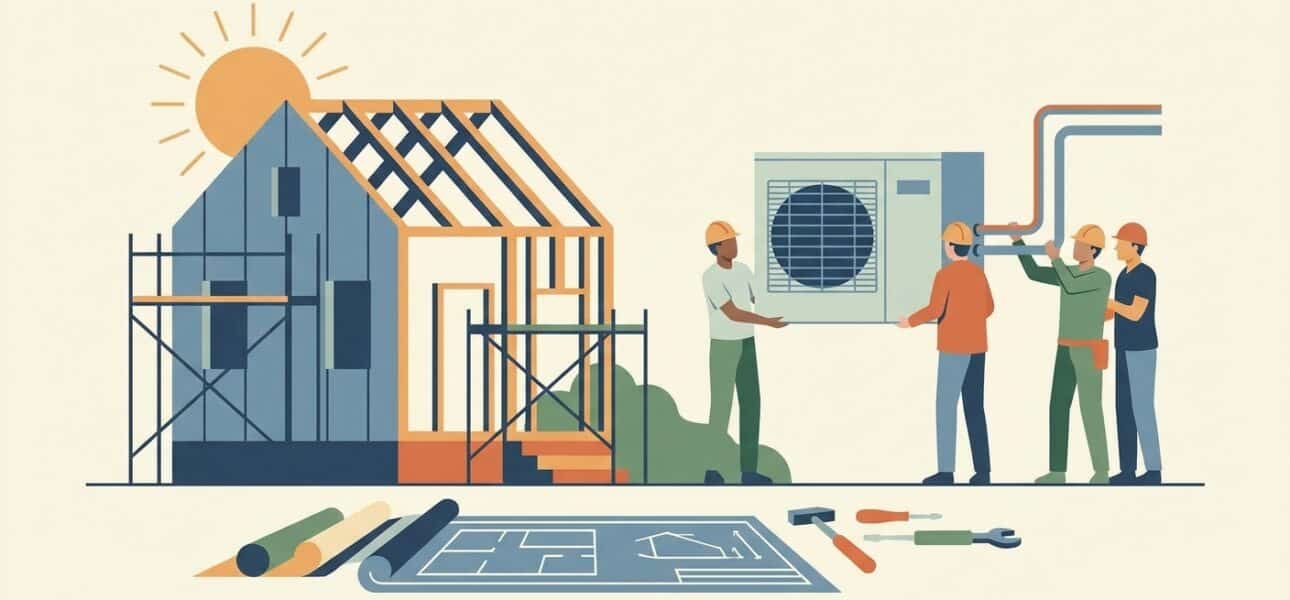 AC installation for new construction homes