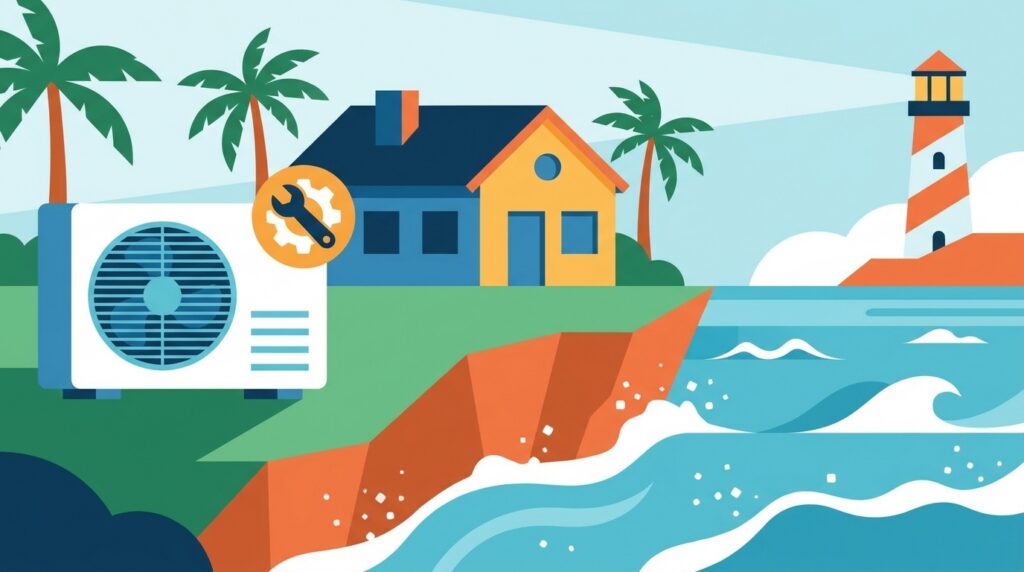 AC maintenance for coastal homes with salt air exposure