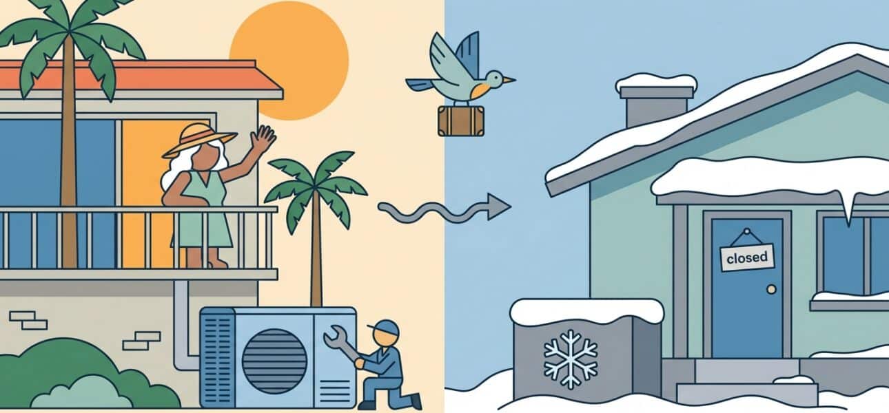 AC maintenance for snowbirds and seasonal residents