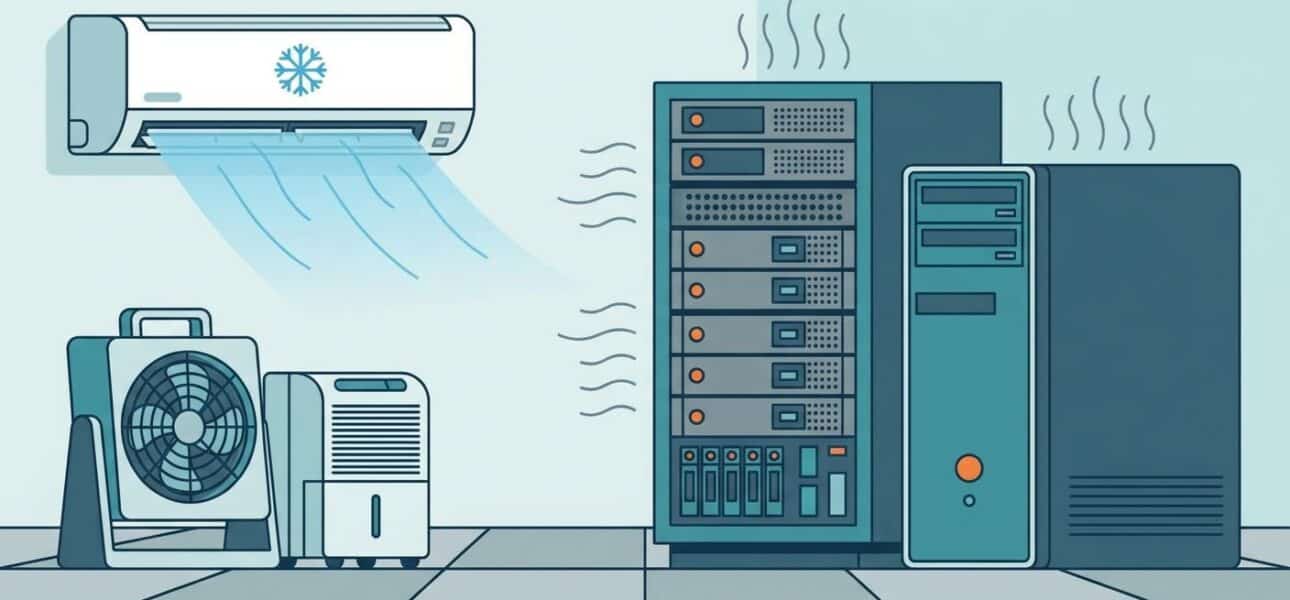 AC solutions for home server rooms and heavy equipment