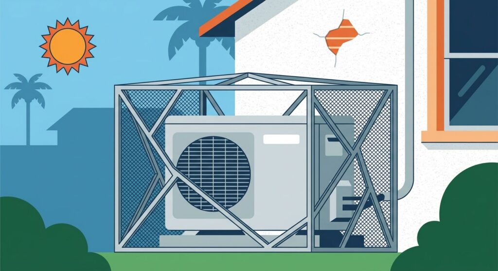 AC unit security cages for Florida homes