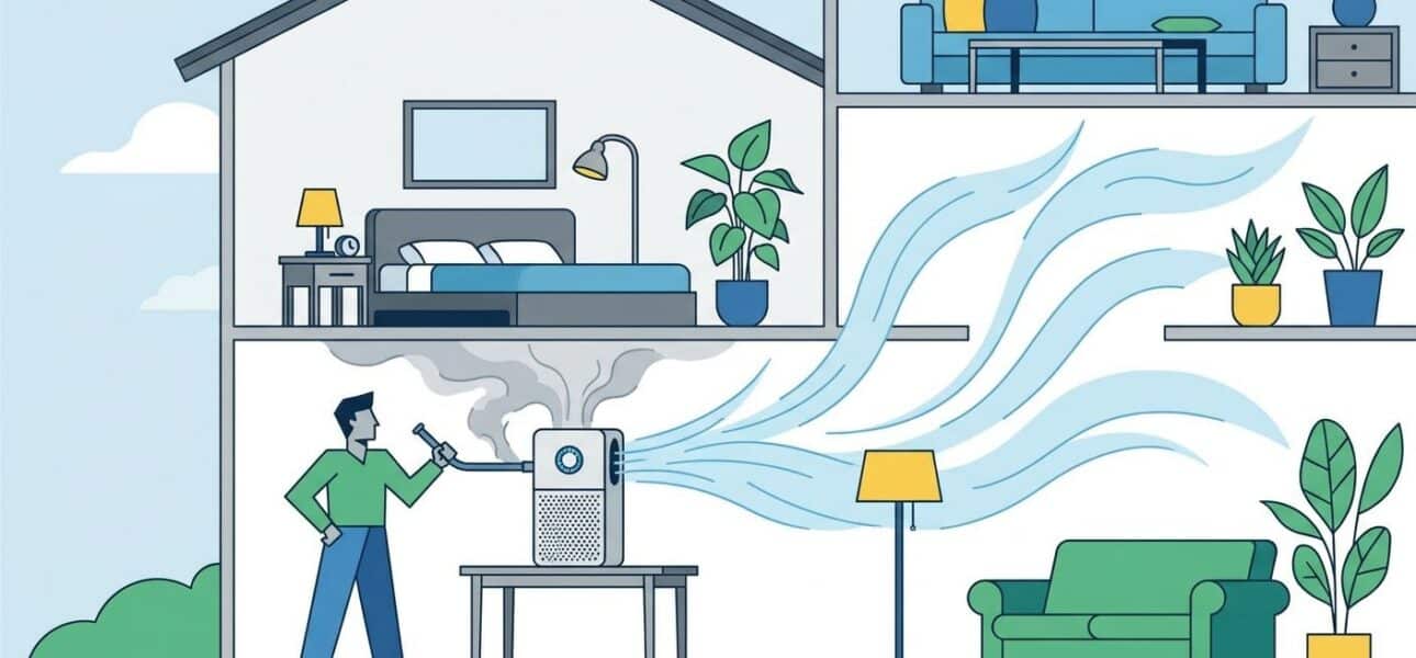 Air purification systems for homes with smokers
