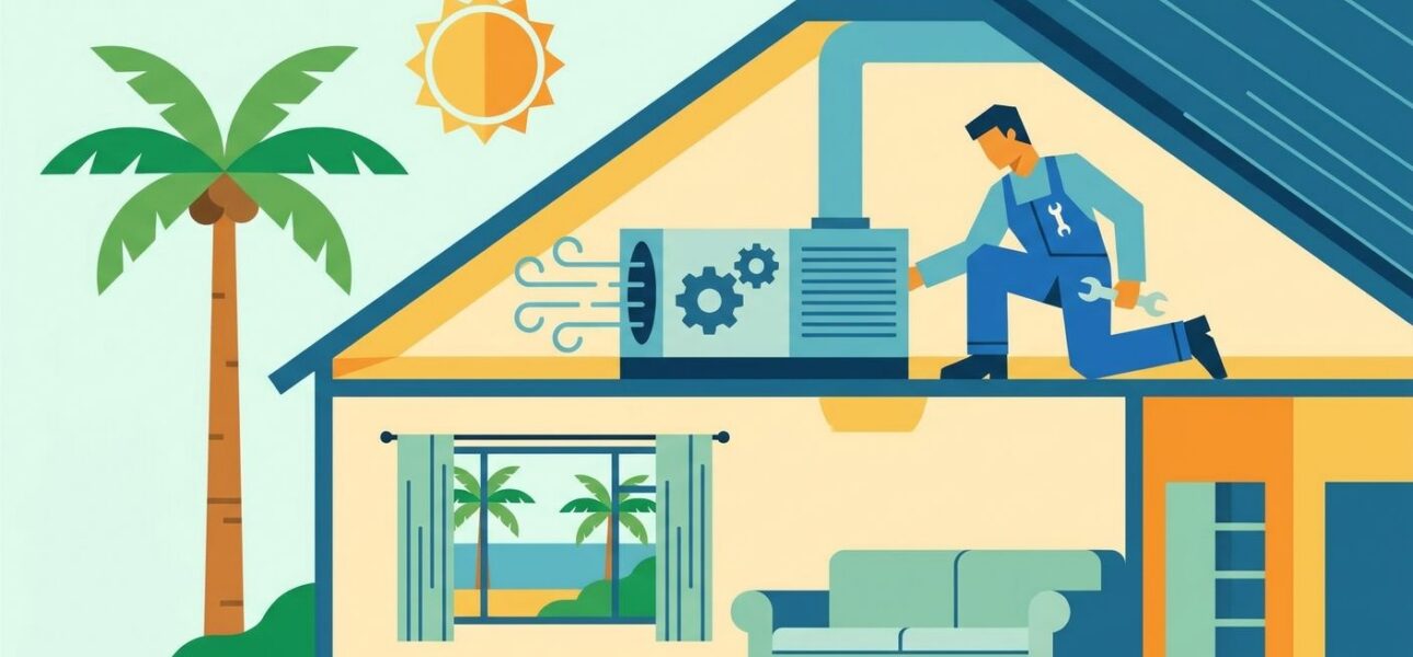 Attic air handler repair for South Florida homes