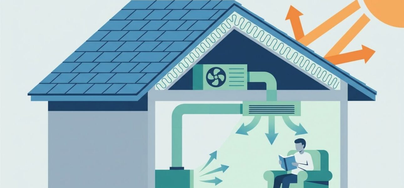 Attic insulation upgrades for better AC efficiency