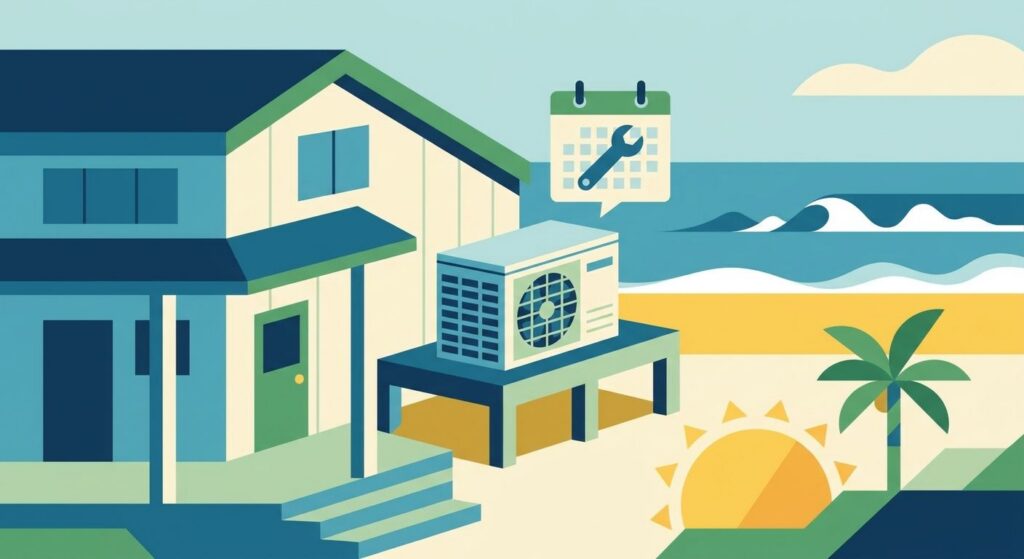 Best AC maintenance schedule for coastal homes