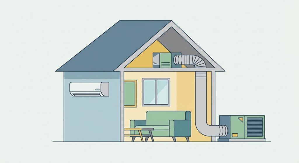 Best AC systems for homes with limited attic space
