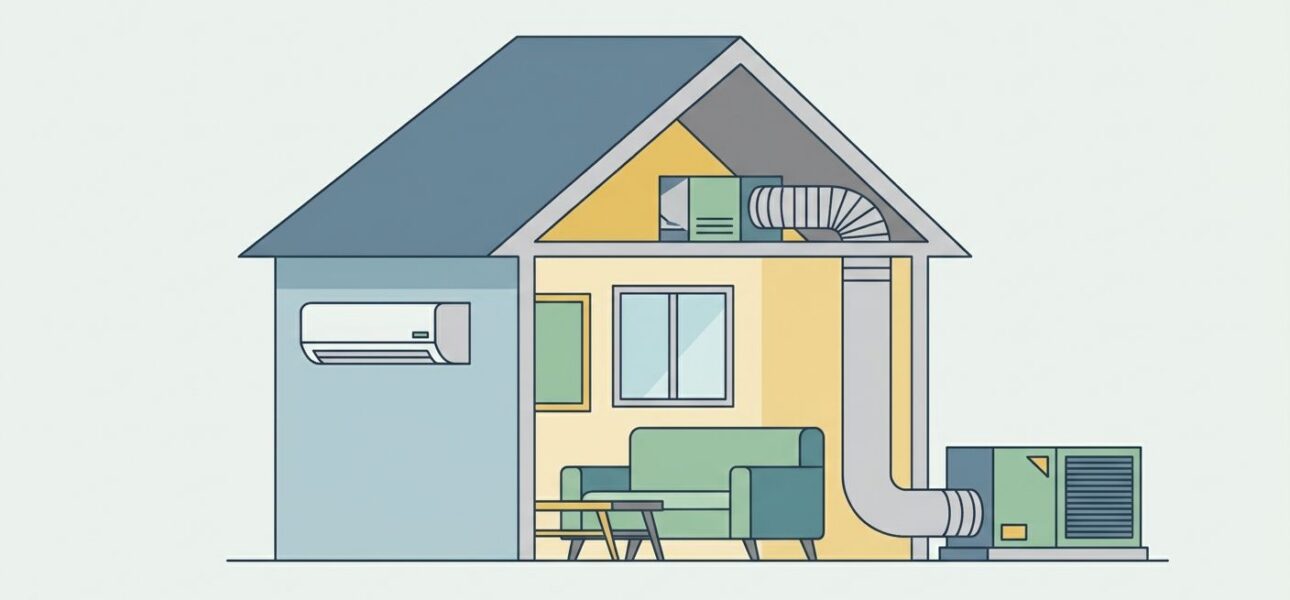 Best AC systems for homes with limited attic space