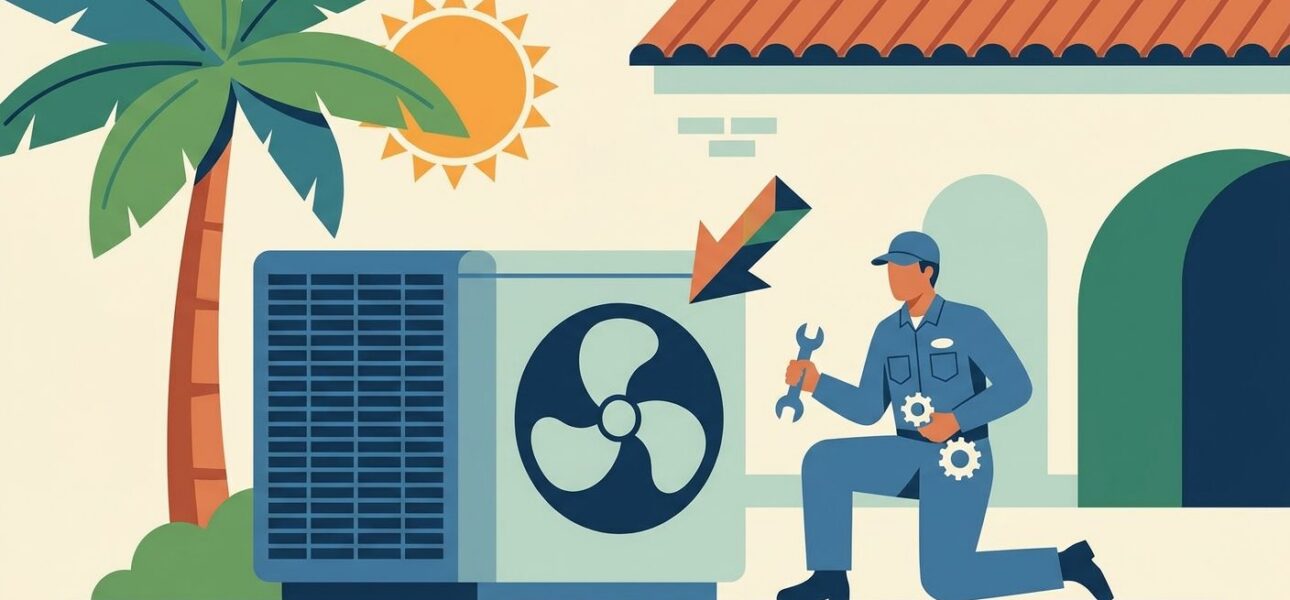 Condenser fan motor repair for South Florida AC units