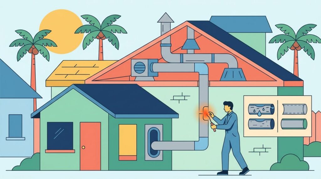 Duct repair and sealing for South Florida homes