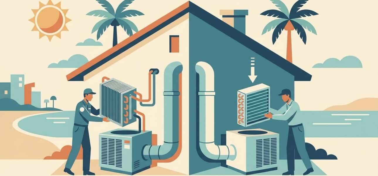 Evaporator coil replacement for South Florida homes
