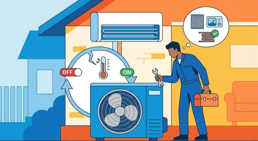 How to fix an AC that keeps turning on and off