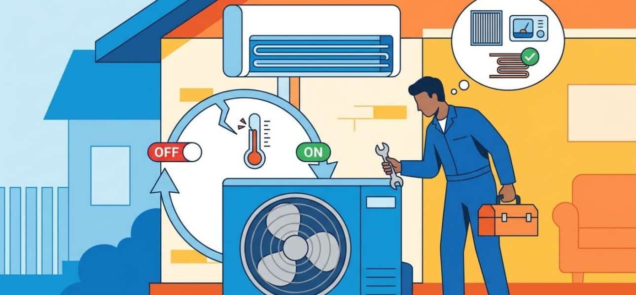 How to fix an AC that keeps turning on and off