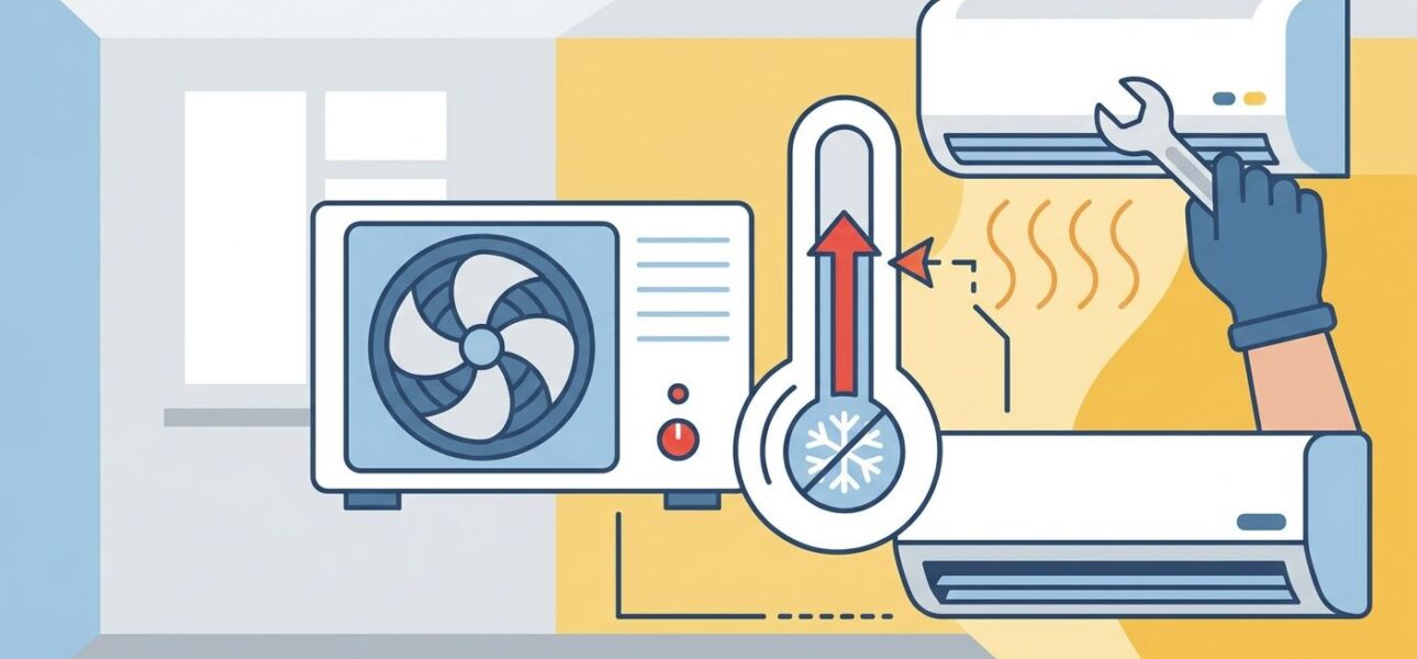 How to fix an AC that's running but not cooling