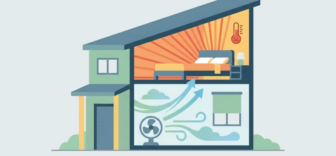 How to keep upstairs bedrooms cool in a two-story home