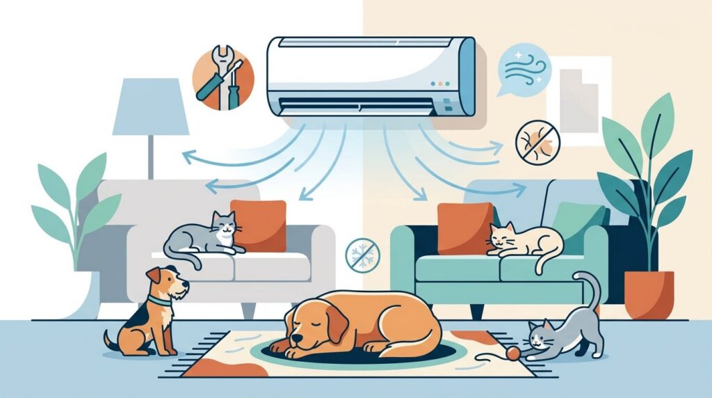 AC maintenance for homes with multiple pets