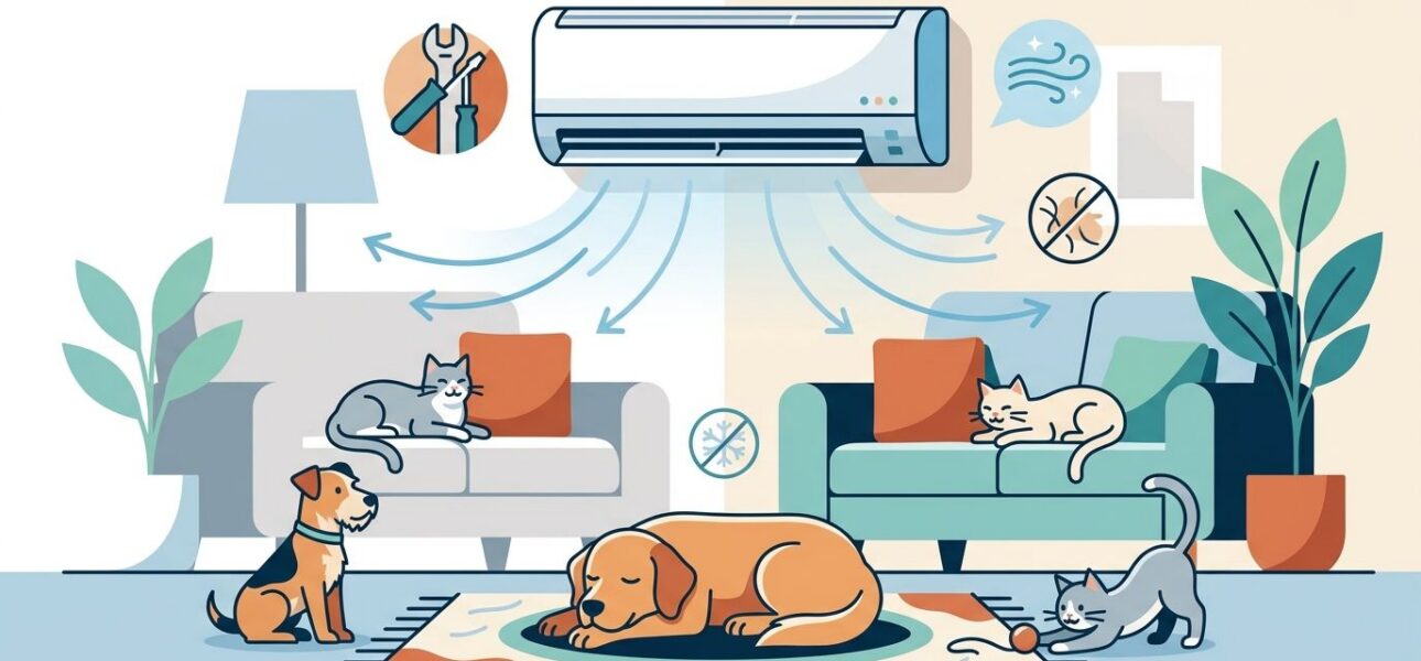 AC maintenance for homes with multiple pets