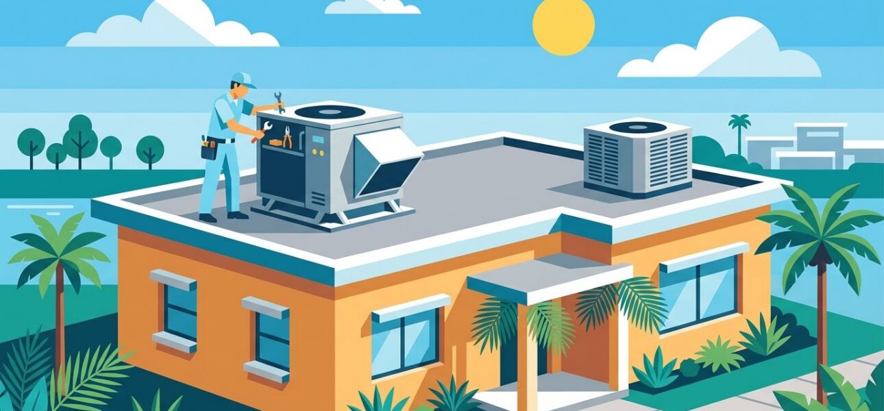 AC repair for Florida homes with flat roofs