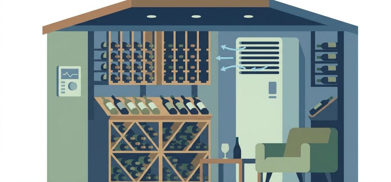 AC solutions for home wine rooms and climate storage