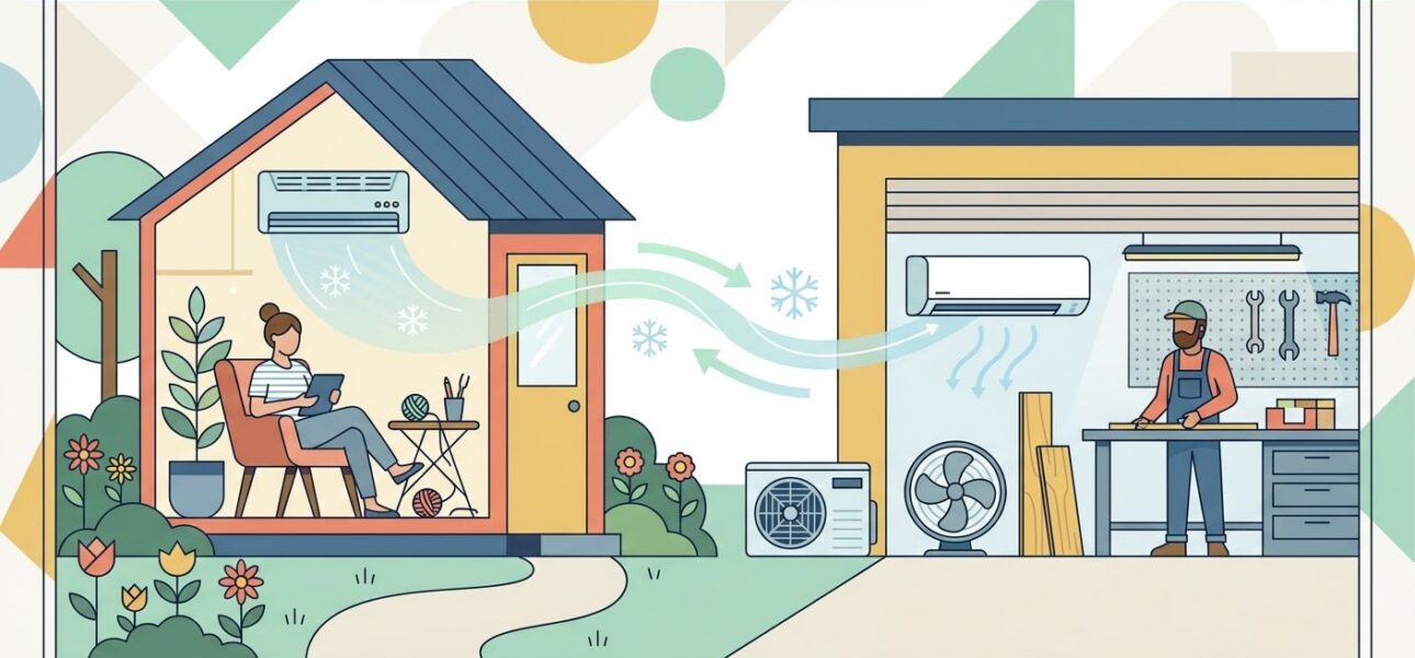 Best cooling options for she-sheds and home workshops
