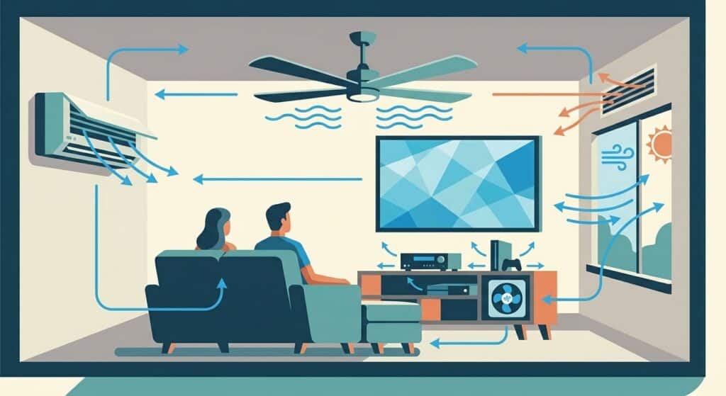 How to cool a home theater or media room efficiently
