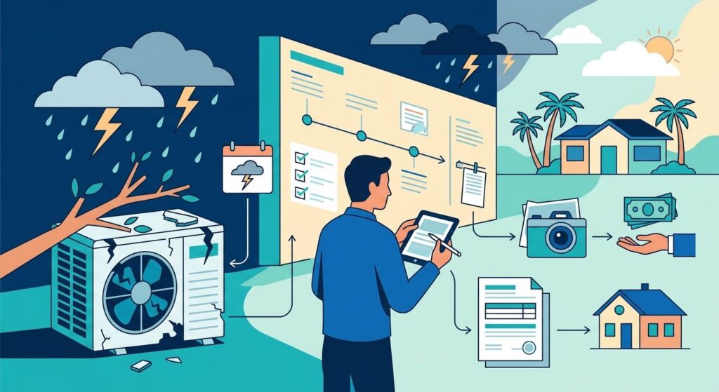 How to file an insurance claim for AC storm damage in Florida