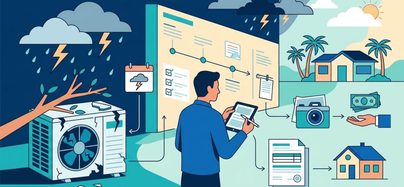 How to file an insurance claim for AC storm damage in Florida