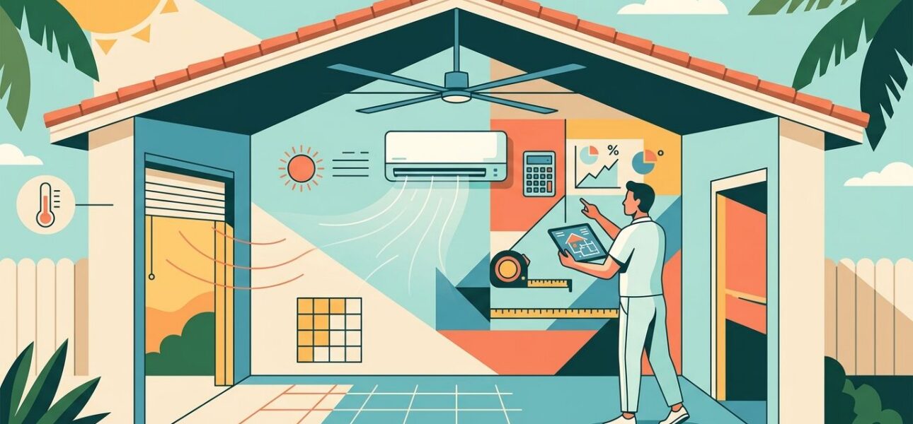 How to size a ductless mini-split system for a Florida garage