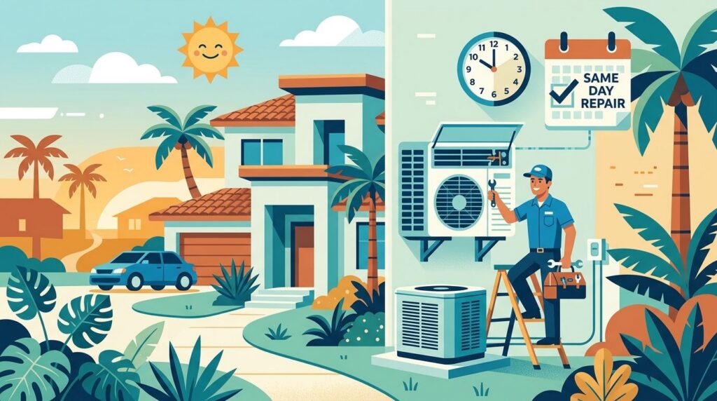 Same-day AC repair for South Florida homeowners