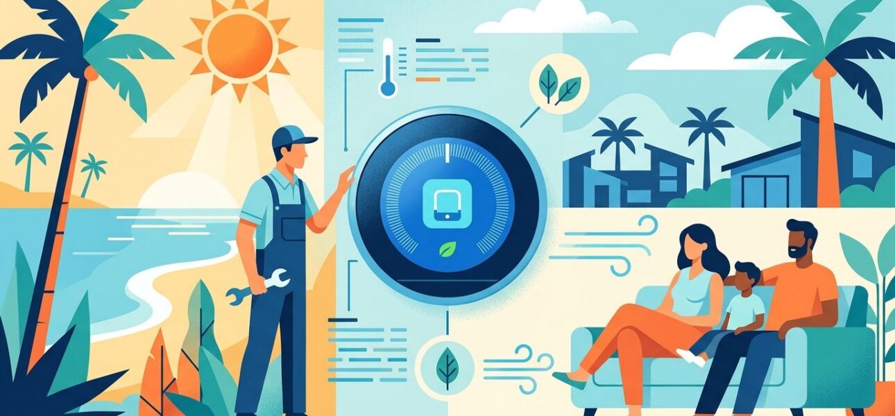 Smart thermostat installation for South Florida homes