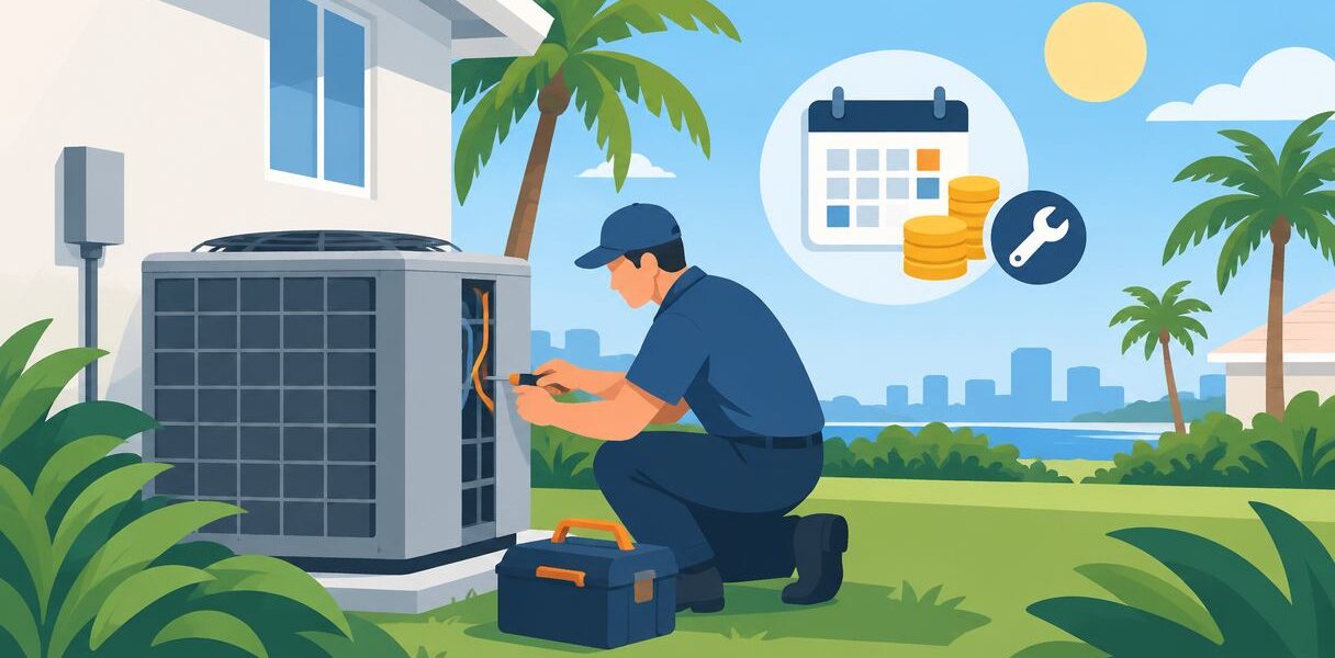How much does AC maintenance cost per year in Florida?