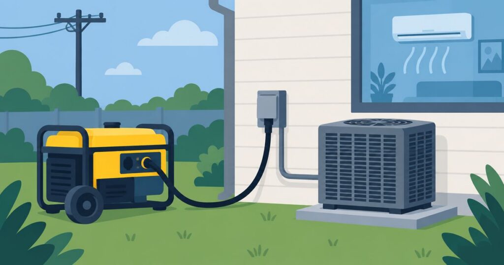 How to connect a generator to automatically power your AC