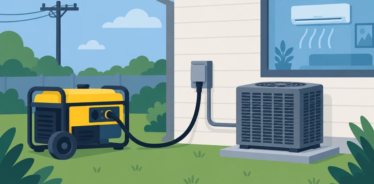 How to connect a generator to automatically power your AC