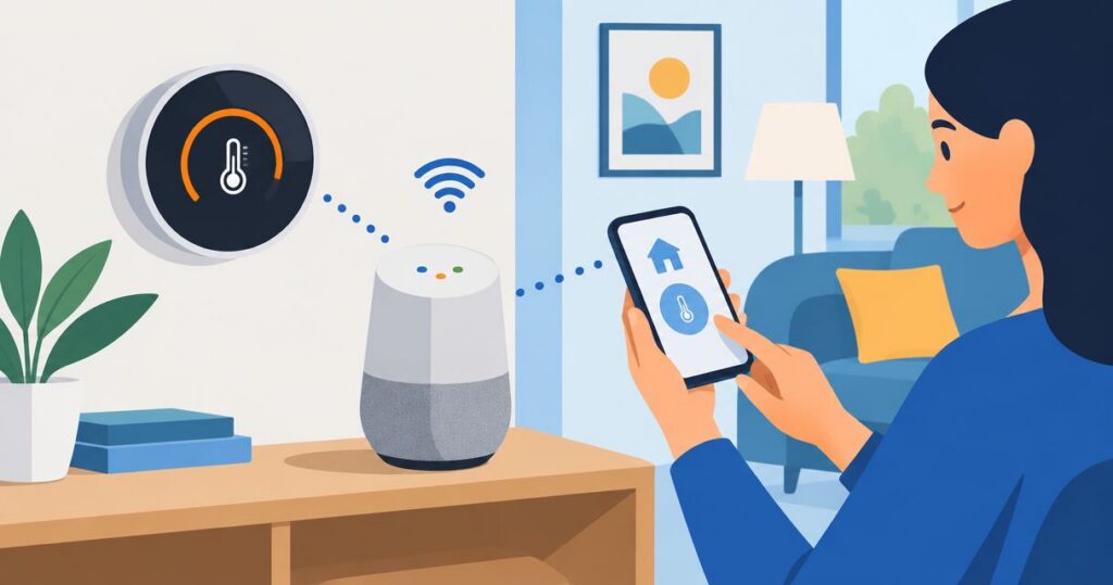 How to connect a smart thermostat to Google Home