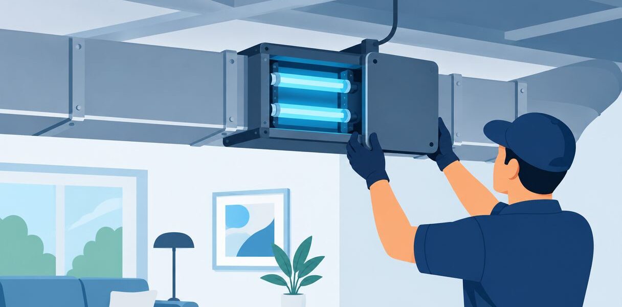 How to connect a UV air purifier to your AC ductwork